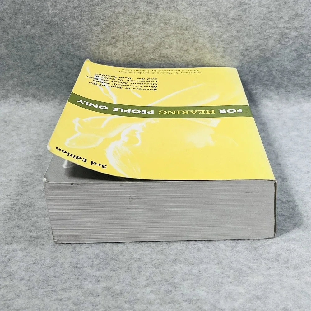 For‎ Hearing People Only 3rd Edition Paperback GOOD Deaf Community Moore Levitan